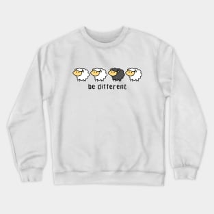 Black Sheep Cute Unique Different Present Birthday Farm Family Crazy Lifestlye Adventure Crewneck Sweatshirt